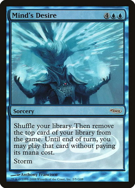 Mind's Desire trading card from Judge Promos Mind's Desire - Judge Promos Magic: The Gathering trading card