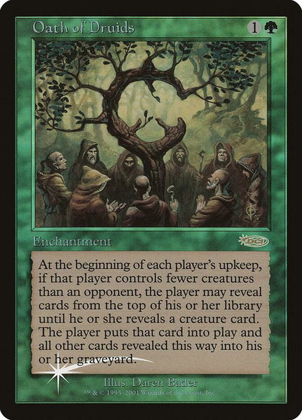 Oath of Druids trading card from Judge Promos Oath of Druids - Judge Promos Magic: The Gathering trading card