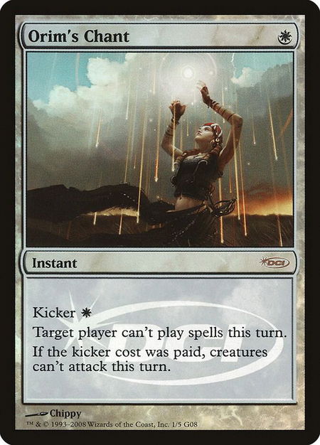 Orim's Chant - Judge Promos Magic: The Gathering trading card
