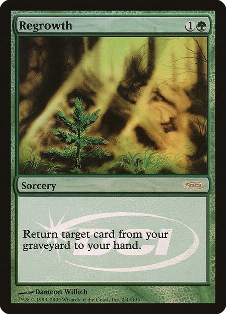 Regrowth - Judge Promos Magic: The Gathering trading card