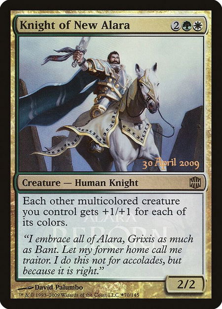 Knight of New Alara - Launch Party & Release Event Promos Magic: The Gathering trading card