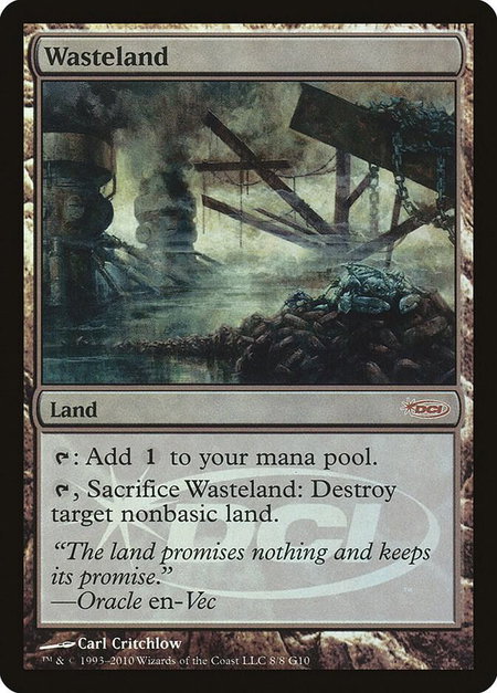Wasteland - Judge Promos Magic: The Gathering trading card