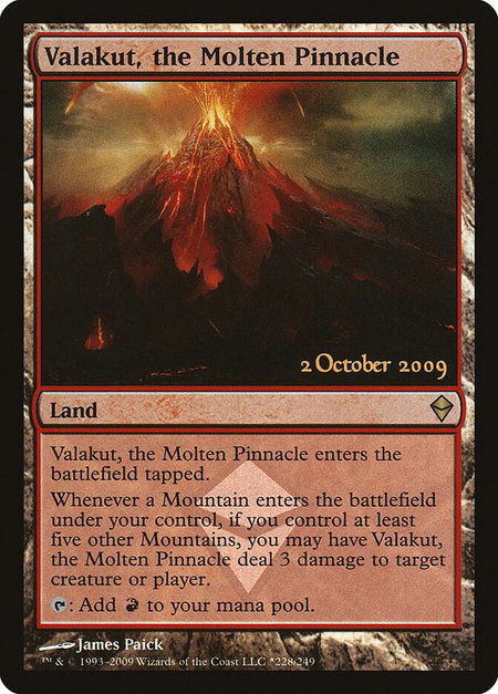 Valakut, the Molten Pinnacle - Launch Party & Release Event Promos Magic: The Gathering trading card