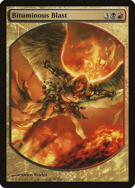 Bituminous Blast trading card from Magic Player Rewards Bituminous Blast - Magic Player Rewards Magic: The Gathering trading card