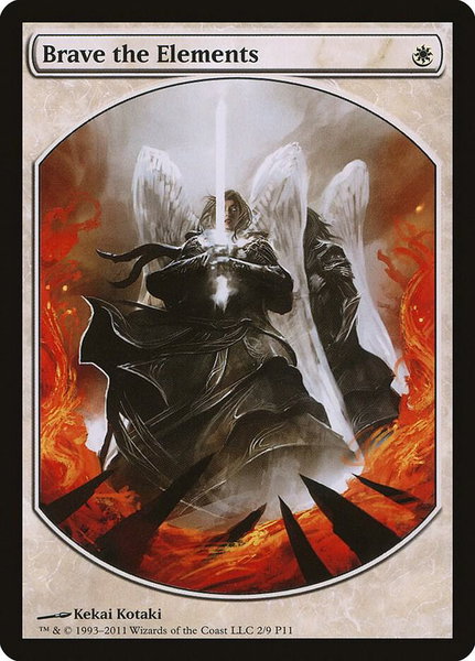 Brave the Elements trading card from Magic Player Rewards Brave the Elements - Magic Player Rewards Magic: The Gathering trading card
