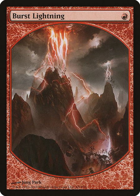 Burst Lightning - Magic Player Rewards Magic: The Gathering trading card