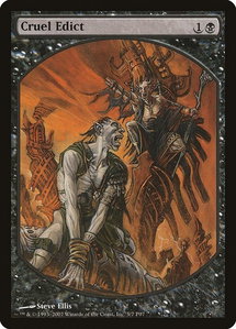 Cruel Edict - Magic Player Rewards (MPRP) #5 - Promo Magic: The Gathering Trading Card