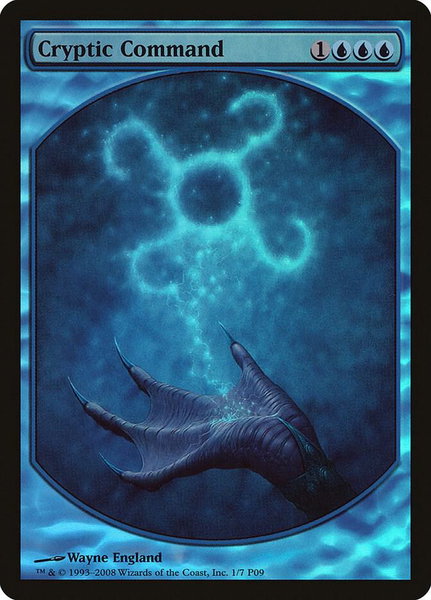 Cryptic Command trading card from Magic Player Rewards Cryptic Command - Magic Player Rewards Magic: The Gathering trading card