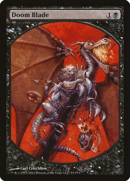 Doom Blade - Magic Player Rewards Magic: The Gathering trading card