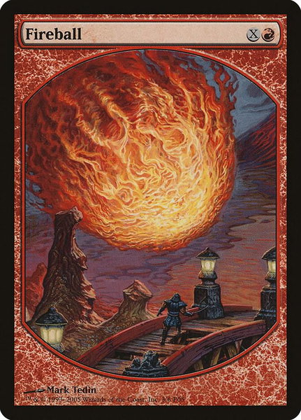 Fireball trading card from Magic Player Rewards Fireball - Magic Player Rewards Magic: The Gathering trading card