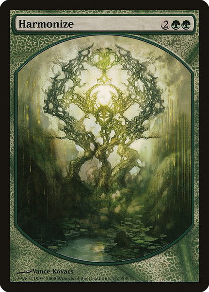 Harmonize trading card from Magic Player Rewards Harmonize - Magic Player Rewards Magic: The Gathering trading card