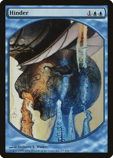 Hinder trading card from Magic Player Rewards Hinder - Magic Player Rewards Magic: The Gathering trading card