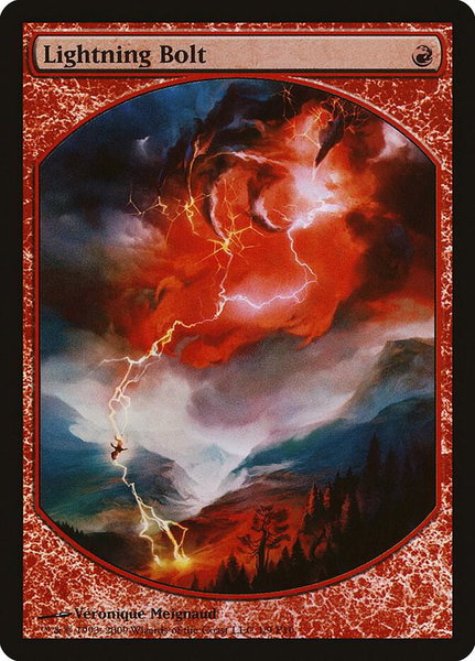 Lightning Bolt - Magic Player Rewards Magic: The Gathering trading card