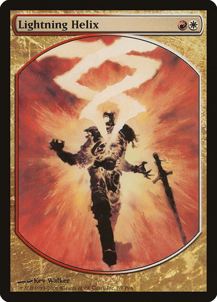 Lightning Helix - Magic Player Rewards Magic: The Gathering trading card
