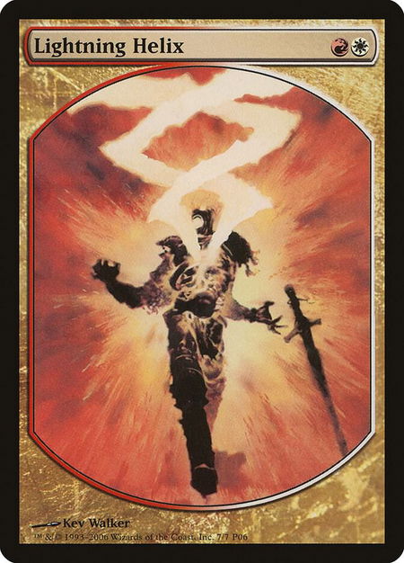Lightning Helix - Magic Player Rewards Magic: The Gathering trading card