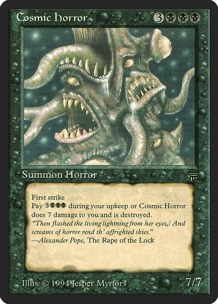 Cosmic Horror - Legends Magic: The Gathering trading card