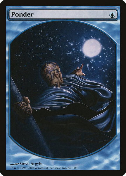 Ponder - Magic Player Rewards Magic: The Gathering trading card