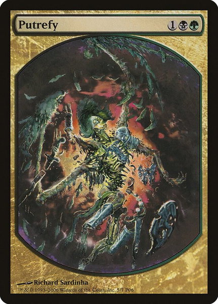 Putrefy trading card from Magic Player Rewards Putrefy - Magic Player Rewards Magic: The Gathering trading card