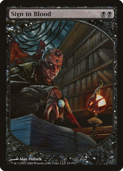 Sign in Blood - Magic Player Rewards Magic: The Gathering trading card