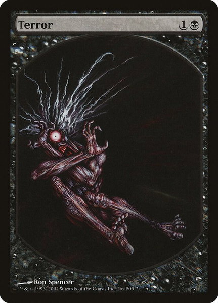 Terror trading card from Magic Player Rewards Terror - Magic Player Rewards Magic: The Gathering trading card