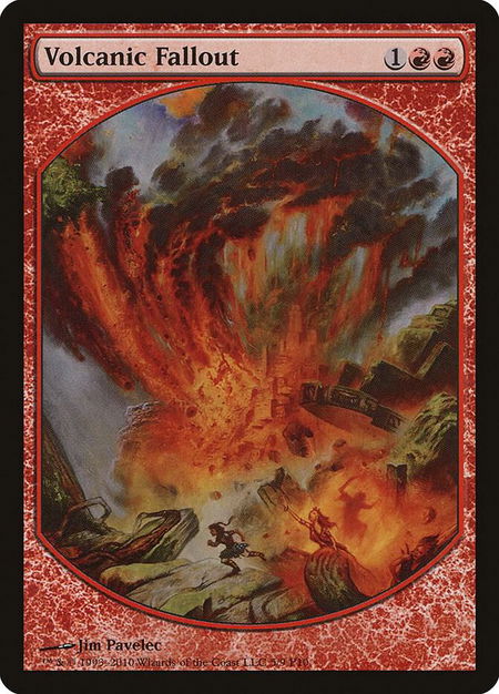 Volcanic Fallout - Magic Player Rewards Magic: The Gathering trading card