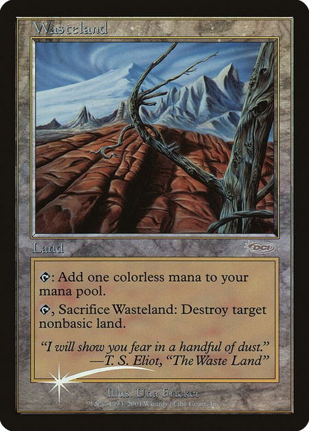 Wasteland - Magic Player Rewards Magic: The Gathering trading card