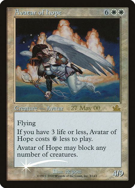 Avatar of Hope - Prerelease Cards Magic: The Gathering trading card