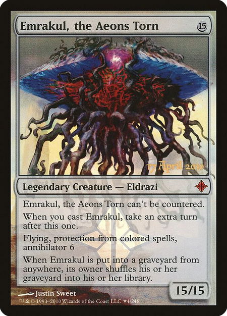 Emrakul, the Aeons Torn - Prerelease Cards Magic: The Gathering trading card
