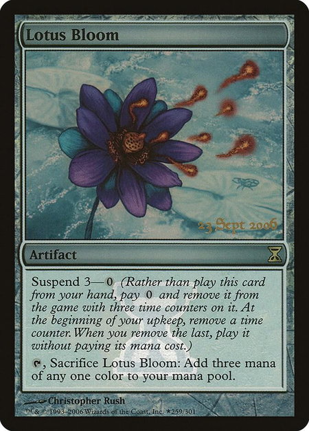 Lotus Bloom - Prerelease Cards Magic: The Gathering trading card