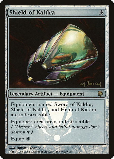 Shield of Kaldra - Prerelease Cards Magic: The Gathering trading card