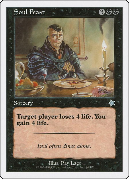 Soul Feast - Starter 1999 Magic: The Gathering trading card
