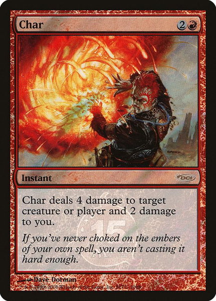 Char trading card from Pro Tour Promos Char - Pro Tour Promos Magic: The Gathering trading card