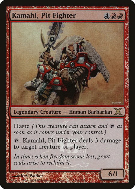 Kamahl, Pit Fighter (15th Anniversary) - Unique and Miscellaneous Promos Magic: The Gathering trading card