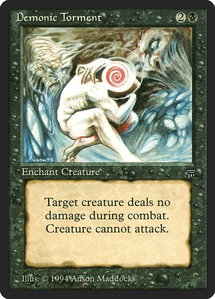 Demonic Torment - Legends (LEG) #null - Uncommon Magic: The Gathering Trading Card