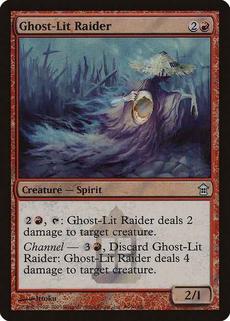 Ghost-Lit Raider - Launch Party & Release Event Promos Magic: The Gathering trading card