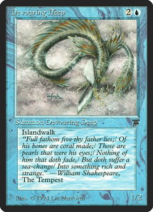 Devouring Deep - Legends (LEG) #null - Common Magic: The Gathering Trading Card