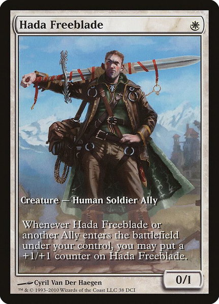 Hada Freeblade trading card from Game Day & Store Championship Promos Hada Freeblade - Game Day & Store Championship Promos Magic: The Gathering trading card