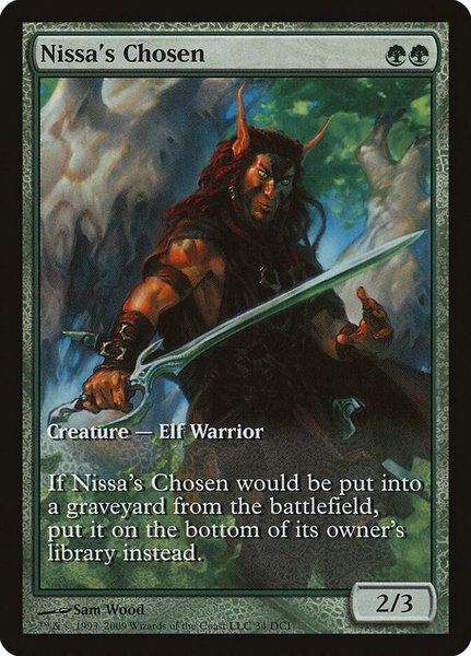 Nissa's Chosen trading card from Game Day & Store Championship Promos Nissa's Chosen - Game Day & Store Championship Promos Magic: The Gathering trading card