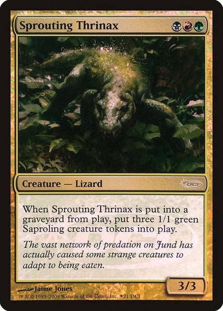 Sprouting Thrinax - WPN & Gateway Promos Magic: The Gathering trading card