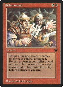 Disharmony - Legends (LEG) #null - Rare Magic: The Gathering Trading Card