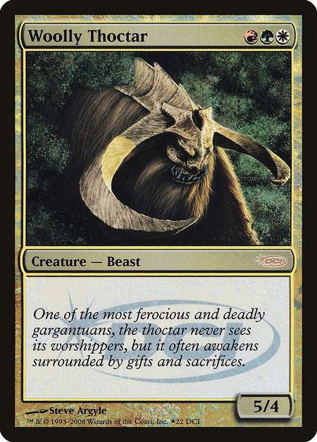 Woolly Thoctar - WPN & Gateway Promos Magic: The Gathering trading card