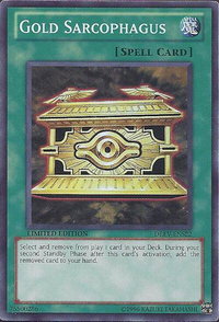 Gold Sarcophagus - Duelist Revolution (DREV) #DREV-ENSE2 - Super Rare YuGiOh Trading Card