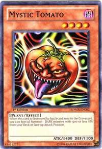 Mystic Tomato trading card from Structure Deck: Marik Mystic Tomato - Structure Deck: Marik YuGiOh trading card