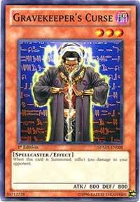 Gravekeeper's Curse trading card from Structure Deck: Marik Gravekeeper's Curse - Structure Deck: Marik YuGiOh trading card
