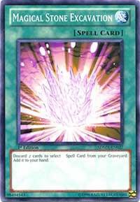 Magical Stone Excavation trading card from Structure Deck: Marik Magical Stone Excavation - Structure Deck: Marik YuGiOh trading card