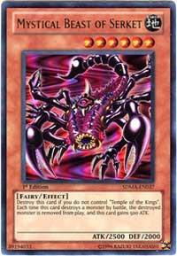Mystical Beast of Serket trading card from Structure Deck: Marik Mystical Beast of Serket - Structure Deck: Marik YuGiOh trading card