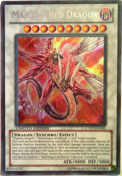 Majestic Red Dragon - 2010 Collectors Tins YuGiOh trading card