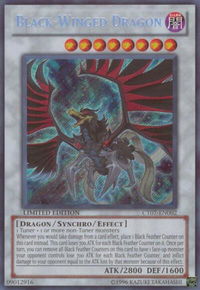 Black-Winged Dragon - 2010 Collectors Tins (CT07) #CT07-EN002 - Secret Rare YuGiOh Trading Card