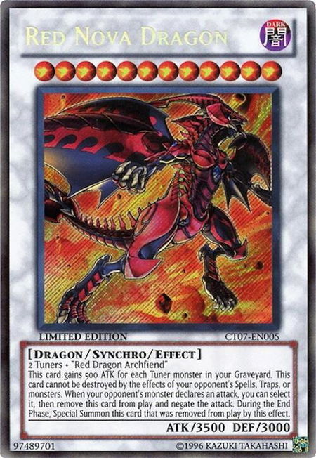 Red Nova Dragon - 2010 Collectors Tins YuGiOh trading card