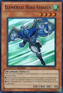 Elemental HERO Stratos - 2010 Collectors Tins (CT07) #CT07-EN006 - Super Rare YuGiOh Trading Card